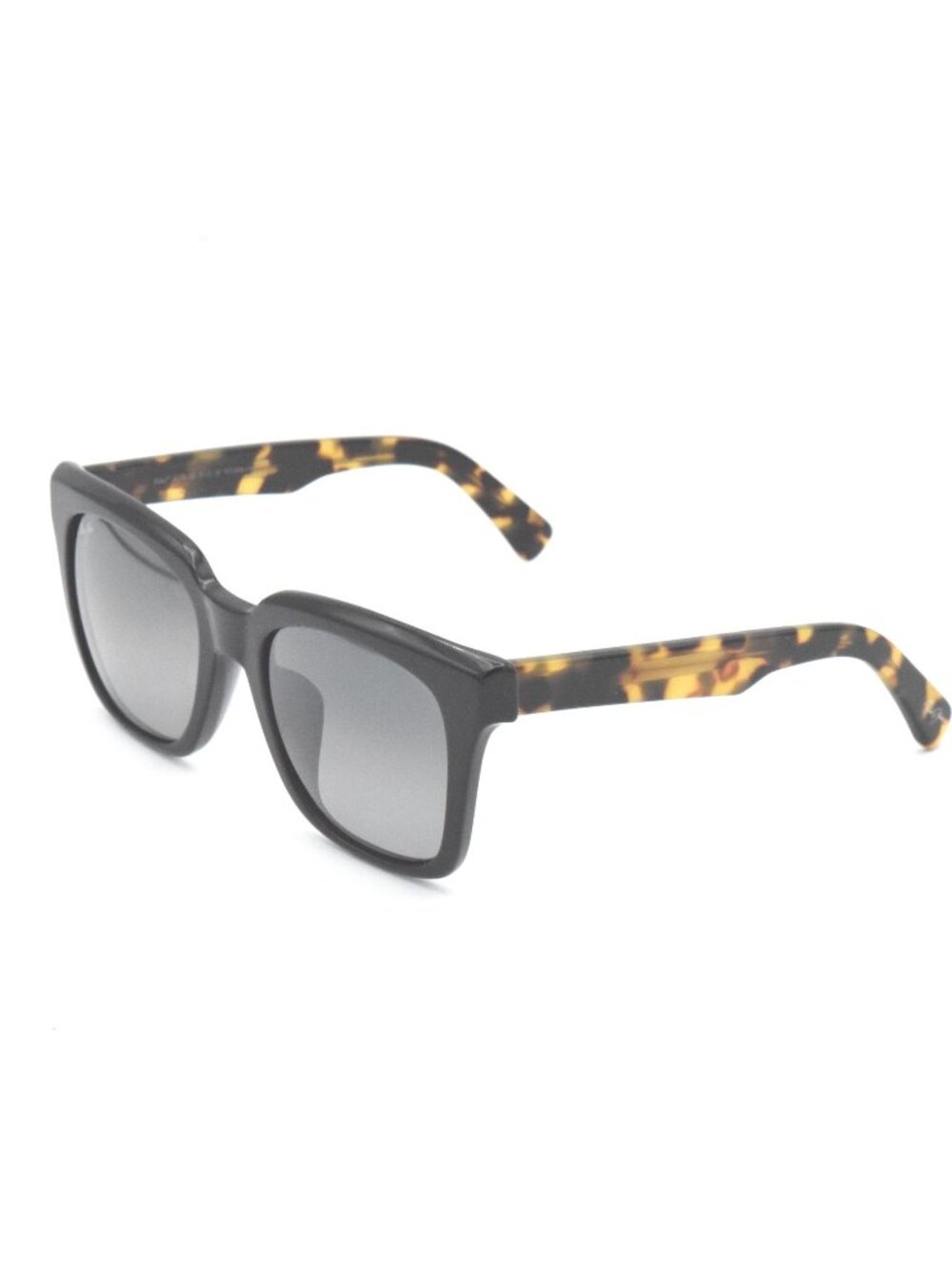 Maui Jim Heliconia MJ 739-02B Square Black Tortoise/ Grey Polarized Sung…